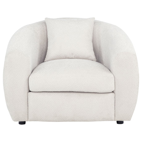 Isabella Sand Fabric Upholstered Accent Chair - Ornate Home