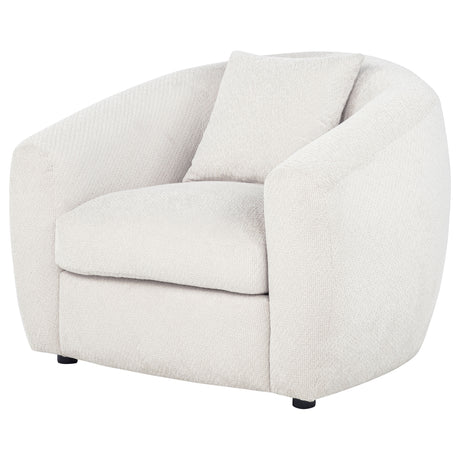 Isabella Sand Fabric Upholstered Accent Chair - Ornate Home
