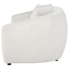 Isabella Sand Fabric Upholstered Loveseat - Ornate Home