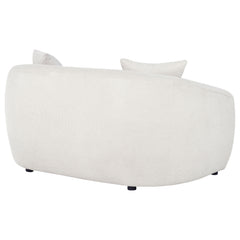 Isabella Sand Fabric Upholstered Loveseat - Ornate Home