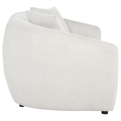Isabella Sand Fabric Upholstered Loveseat - Ornate Home