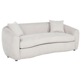 Isabella Sand Fabric Upholstered Sofa - Ornate Home