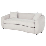 Isabella Sand Fabric Upholstered Sofa - Ornate Home