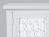 Isabella White 38 Mirrored Accent Cabinet - Ornate Home