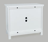 Isabella White 38 Mirrored Accent Cabinet - Ornate Home