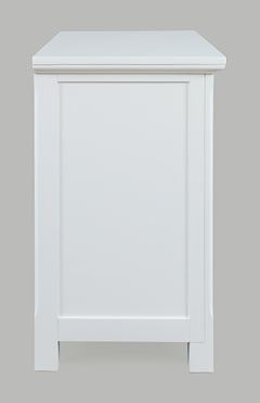 Isabella White 38 Mirrored Accent Cabinet - Ornate Home