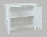 Isabella White 38 Mirrored Accent Cabinet - Ornate Home