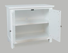 Isabella White 38 Mirrored Accent Cabinet - Ornate Home
