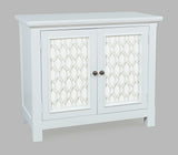 Isabella White 38 Mirrored Accent Cabinet - Ornate Home