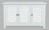 Isabella White 54 Mirrored Accent Cabinet - Ornate Home