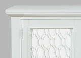 Isabella White 54 Mirrored Accent Cabinet - Ornate Home