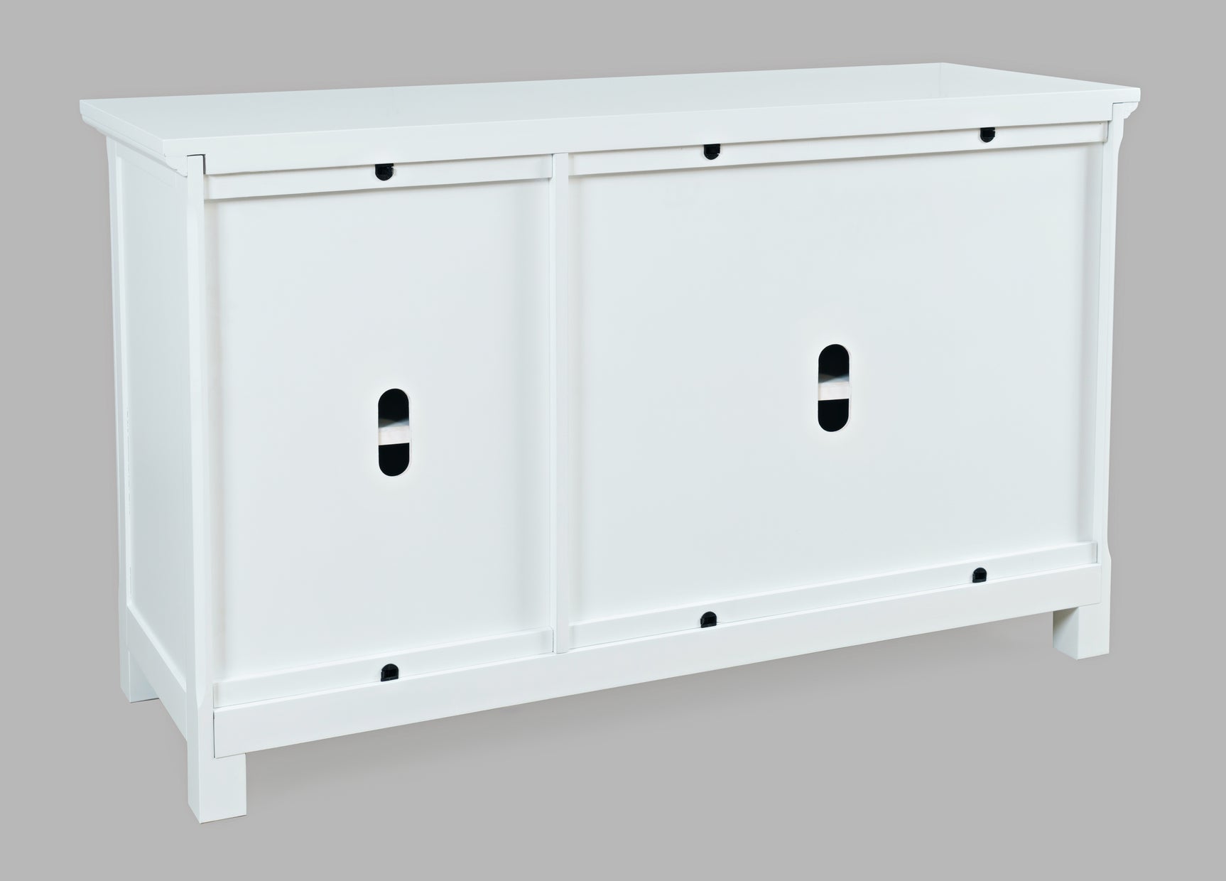 Isabella White 54 Mirrored Accent Cabinet - Ornate Home