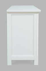 Isabella White 54 Mirrored Accent Cabinet - Ornate Home