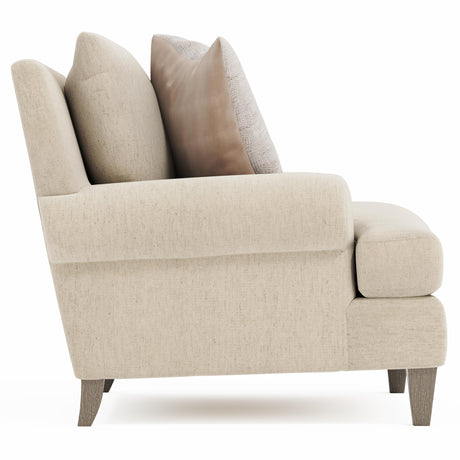 Isabella White/Cream Fabric Chair - Ornate Home