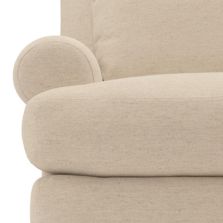 Isabella White/Cream Fabric Chair - Ornate Home