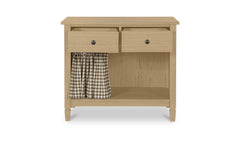 Isabelle Brown Gingham Nightstand - Ornate Home