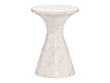 Isabelle Honed White Marble Accent Table - Ornate Home