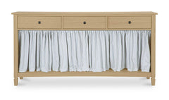 Isabelle Light Blue Stripe Console Table - Ornate Home