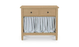 Isabelle Light Blue Stripe Nightstand - Ornate Home