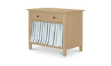 Isabelle Light Blue Stripe Nightstand - Ornate Home