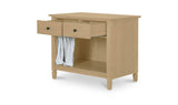 Isabelle Light Blue Stripe Nightstand - Ornate Home