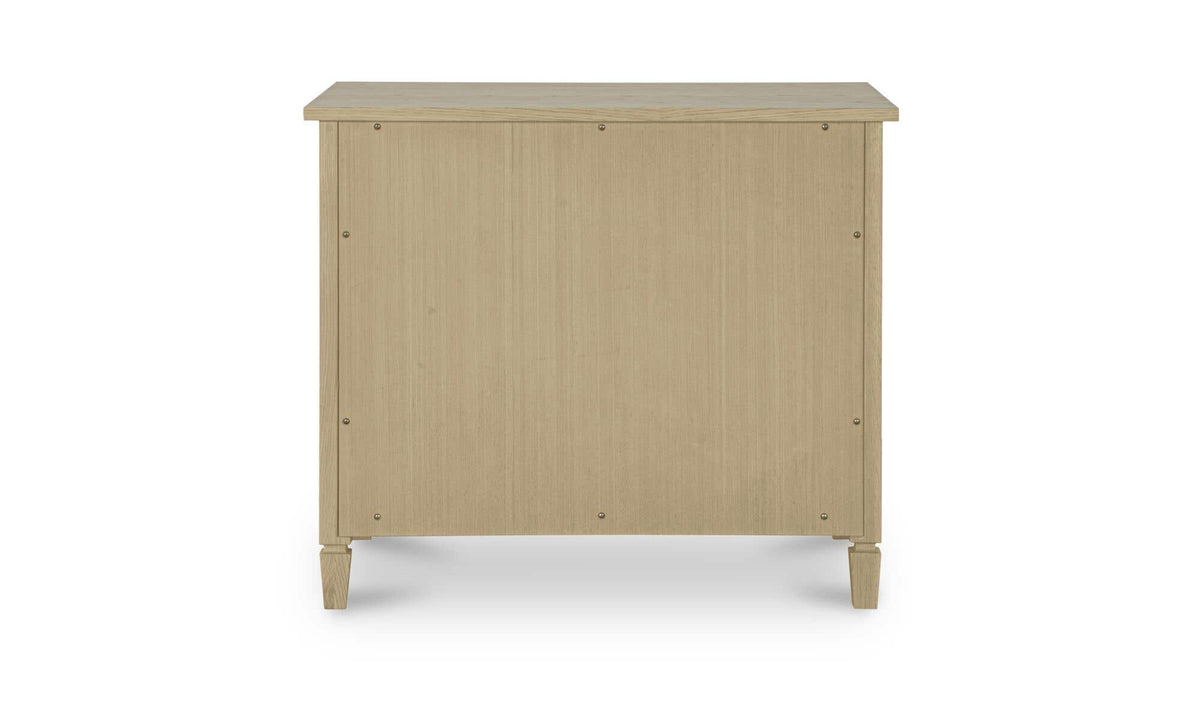 Isabelle Light Blue Stripe Nightstand - Ornate Home