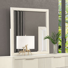 Isadore White Mirror - Ornate Home