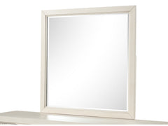 Isadore White Mirror - Ornate Home
