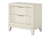 Isadore White Nightstand - Ornate Home