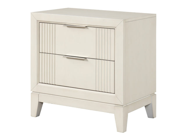 Isadore White Nightstand - Ornate Home