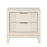 Isadore White Nightstand - Ornate Home