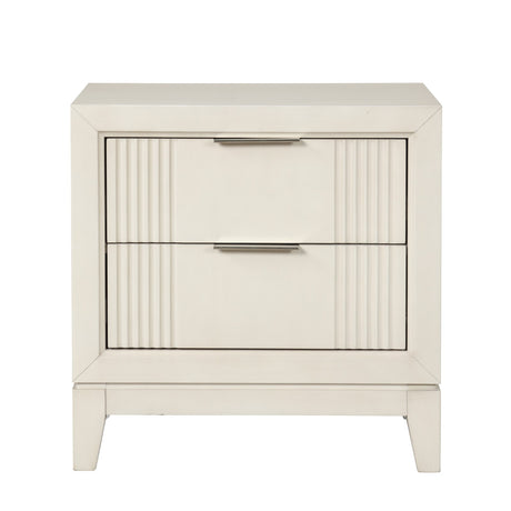 Isadore White Nightstand - Ornate Home