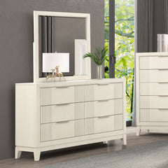 Isadore White Queen 5 Piece Bedroom Set w/2 Nightstands - Ornate Home