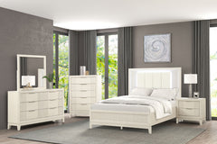 Isadore White Queen Bed - Ornate Home