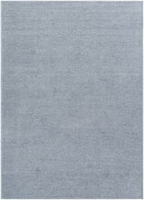 Isako Blue & Gray Solid Washable Area Rug - Clearance - Ornate Home