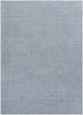 Isako Blue & Gray Solid Washable Area Rug - Clearance - Ornate Home