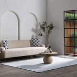 Isako Blue & Gray Solid Washable Area Rug - Clearance - Ornate Home