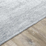 Isako Blue & Gray Solid Washable Area Rug - Clearance - Ornate Home
