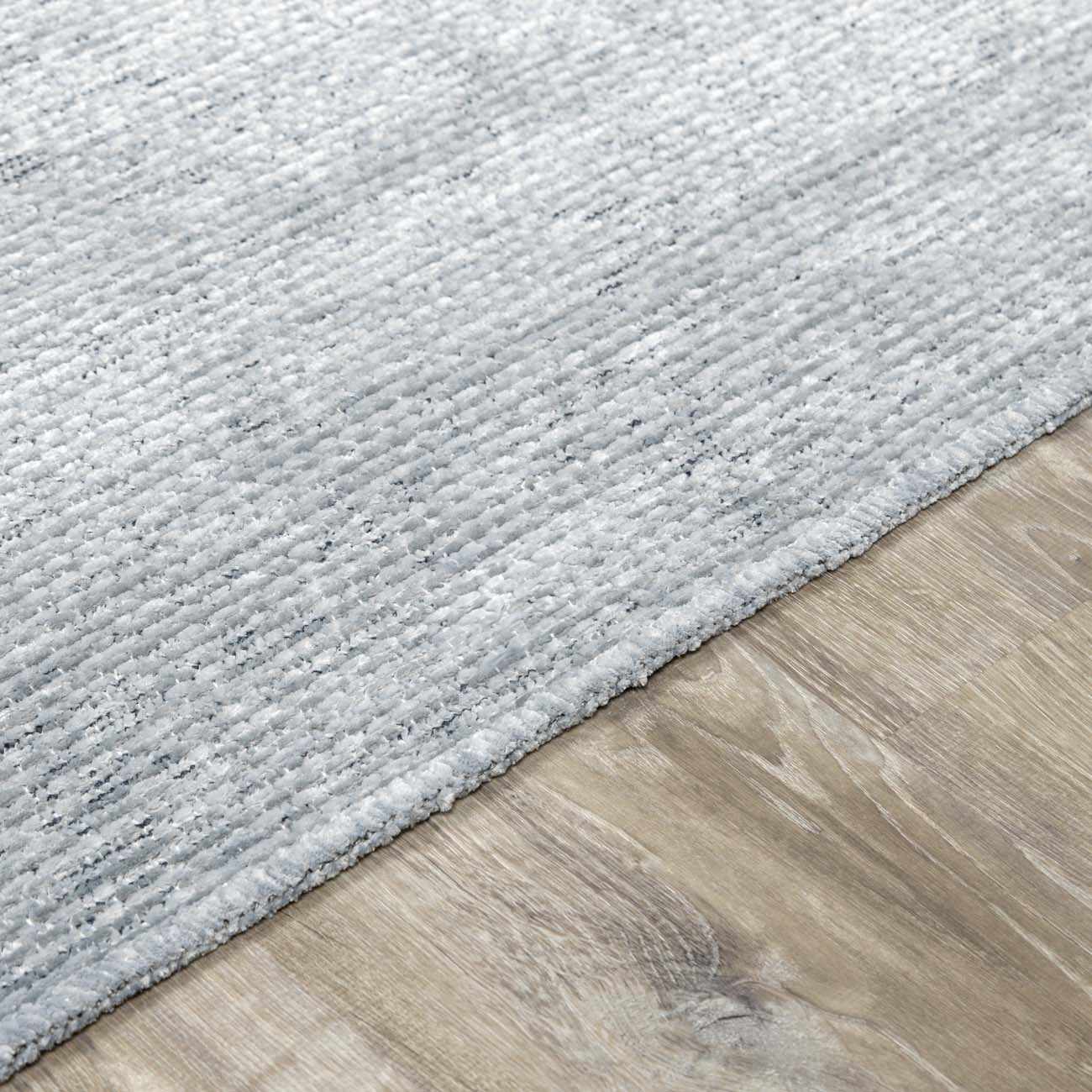 Isako Blue & Gray Solid Washable Area Rug - Clearance - Ornate Home