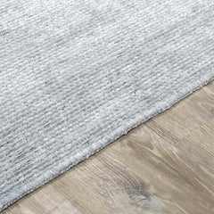 Isako Blue & Gray Solid Washable Area Rug - Clearance - Ornate Home