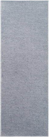 Isako Blue & Gray Solid Washable Area Rug - Clearance - Ornate Home