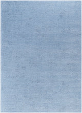 Isako Blue Solid Washable Area Rug - Clearance - Ornate Home