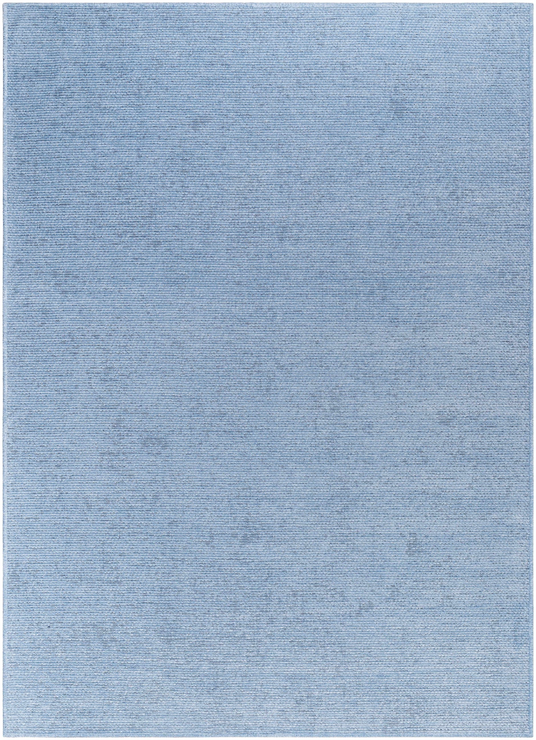 Isako Blue Solid Washable Area Rug - Clearance - Ornate Home