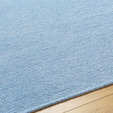 Isako Blue Solid Washable Area Rug - Clearance - Ornate Home