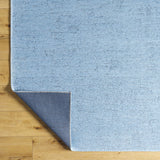 Isako Blue Solid Washable Area Rug - Clearance - Ornate Home