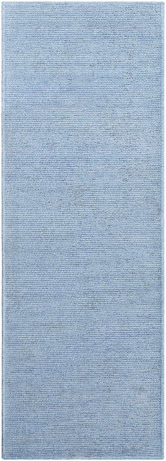 Isako Blue Solid Washable Area Rug - Clearance - Ornate Home