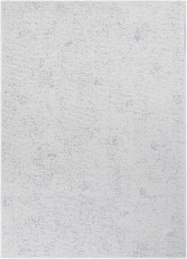 Isako Cream & Gray Solid Washable Area Rug - Clearance - Ornate Home