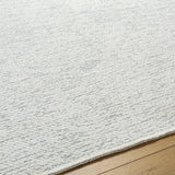 Isako Cream & Gray Solid Washable Area Rug - Clearance - Ornate Home