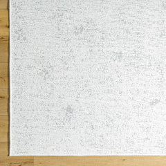 Isako Cream & Gray Solid Washable Area Rug - Clearance - Ornate Home