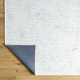 Isako Cream & Gray Solid Washable Area Rug - Clearance - Ornate Home